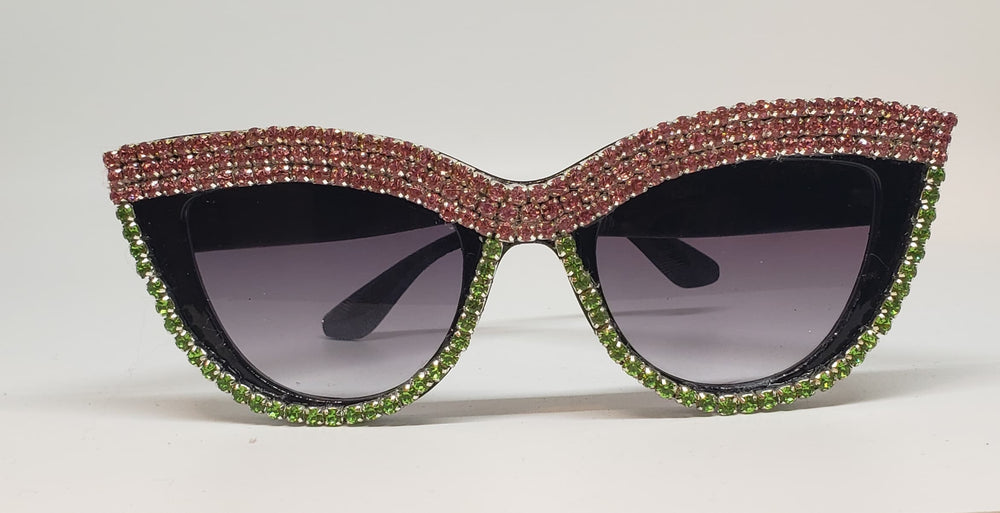 Pink Bedazzled Sunglasses